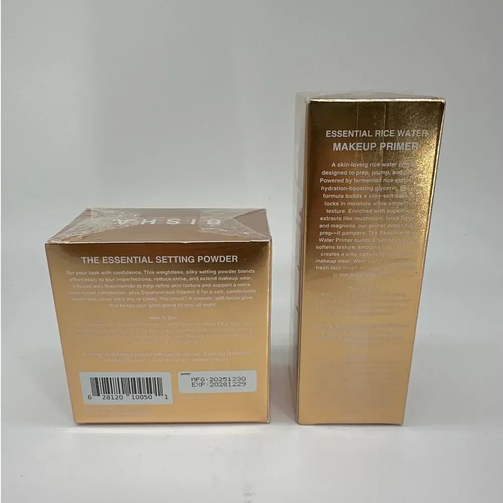 Bisha Essential Setting Powder Tokyo Translucent & Rice Water Makeup Primer